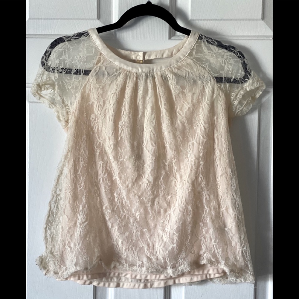 Cream blouse